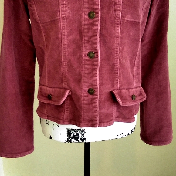 WOMEN'S CORDOURY JEAN STYLE JACKET  (sz 12P) - Picture 7 of 9